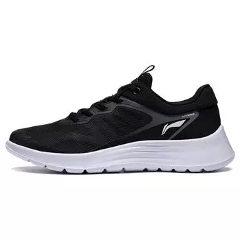 Кроссовки Li Ning легкие, мягкие, дышащие, сетчатые, из термополиуретана, амортизирующие, прочные, дышащие, с низким верхом, женские, черные ARST020-2 35