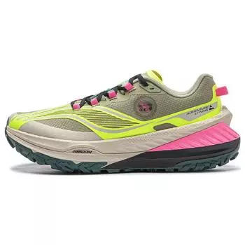Кроссовки Li Ning легкие, высокопрочные, амортизирующие, нескользящие, износостойкие, с низким верхом, женские, зеленые, желтые, ARNT004-6 37