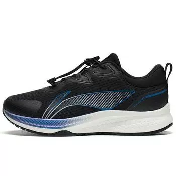 Кроссовки Li Ning Light Foam Shock Absorbing Lightweight с нескользящей подошвой для бега, детские, черные, YKFS104-5 34