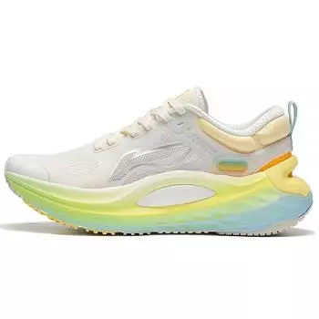 Кроссовки Li Ning Lijun 6 светоотражающие с низкой подошвой для бега женские кроссовки белые желтые ARZS002-14 36