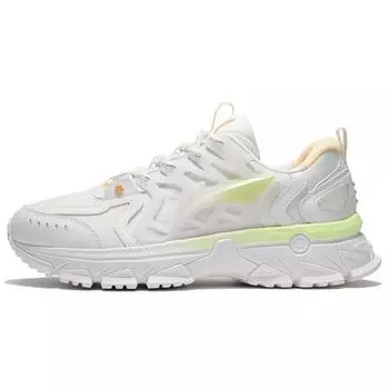 Кроссовки Li Ning Ling Feng Trend Shock Absorbation Rebound Low Top для бега, мужские кроссовки цвета шампанского и белого ARLS001-1 39