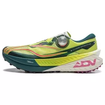 Кроссовки Li Ning Lu Pro легкие, высокопрочные, амортизирующие, нескользящие, износостойкие, с низким верхом, для бега по пересеченной местности, женские, желто-зеленые, ARNT002-4 37