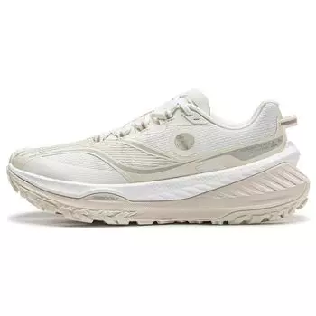 Кроссовки Li Ning Luo с низким верхом, амортизирующие, нескользящие, износостойкие, для бега по пересеченной местности, женские, белые ARNT004-2 36
