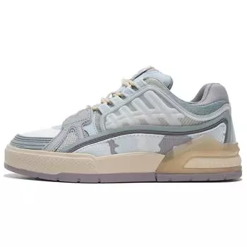 Кроссовки Li Ning Millennium Era Low-Top для скейтбординга, женские, сине-серые, AZGS010-3