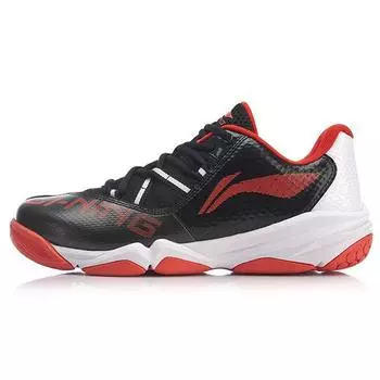 Кроссовки Li Ning Multi-Dimensional Speed, износостойкие, нескользящие, с низким верхом, унисекс, черные, красные, AYTP033-1 41