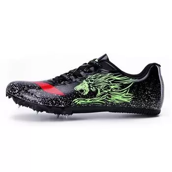 Кроссовки Li Ning Professional Sprint Low Top для бега, мужские, черные, зеленые, LJJP171-1 41