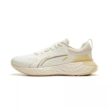 Кроссовки Li Ning Protective Cloud Simple Versatile TPU с амортизацией, нескользящие, с низким верхом, для повседневного бега, женские, светло-серые, AGLU244-3 36