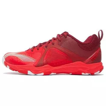 Кроссовки Li Ning Ranger 6 Lite из искусственной кожи с амортизацией, нескользящие, износостойкие, с низким верхом для бадминтона, унисекс, красные AYTS012-2 41
