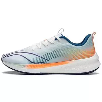 Кроссовки Li Ning Red Rabbit 5 Pro светоотражающие легкие, высокопрочные, нескользящие, износостойкие, с низким верхом, мужские кроссовки для бега, белые, синие, ARMS025-4 46