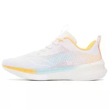 Кроссовки Li Ning Red Rabbit 5 Pro удобные амортизирующие нескользящие износостойкие с низким верхом мужские кроссовки белые желтые ARMS003-12 45