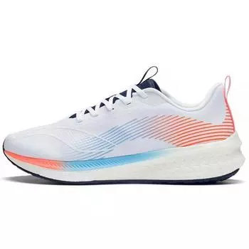Кроссовки Li Ning Red Rabbit 5 Pro с нескользящей подошвой, износостойкие, амортизирующие, с низким верхом, мужские кроссовки для бега, белые, оранжевые, синие, ARMS025-2 43