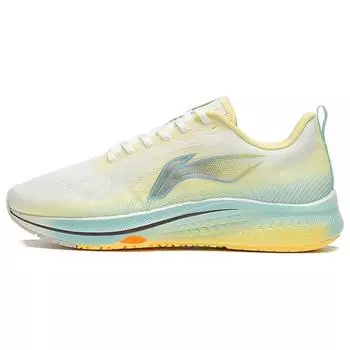 Кроссовки Li Ning Red Rabbit 5 с амортизацией, нескользящие, прочные, с низким верхом, женские, белые, желтые, ARMS010-6 35
