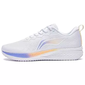 Кроссовки Li Ning Red Rabbit 6 Mesh Fabric, удобные, амортизирующие, прочные, с низким верхом, женские, белые, оранжевые, ARMT016-17 35