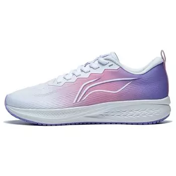 Кроссовки Li Ning Red Rabbit 6 универсальные амортизирующие дышащие кроссовки с низким верхом для бега женские белые розовые фиолетовые ARMT016-14 36