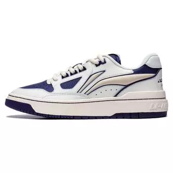 Кроссовки Li Ning Rookie 2 с нескользящей износостойкой подошвой для скейтбординга, мужские, белые, синие, ABCT039-2 43