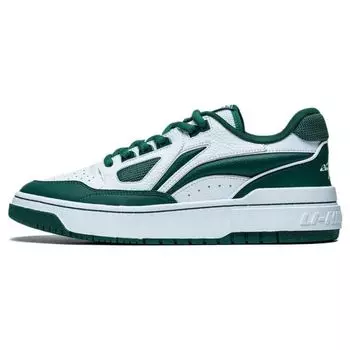 Кроссовки Li Ning Rookie 2 с нескользящей подошвой, износостойкие, для скейтбординга, мужские, белые, зеленые, ABCT039-3 43