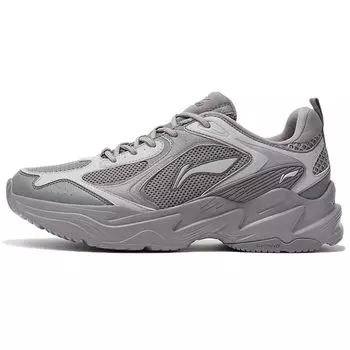 Кроссовки Li Ning Running Series повседневные удобные амортизирующие нескользящие низкие мужские кроссовки серые ARLS013-2 39