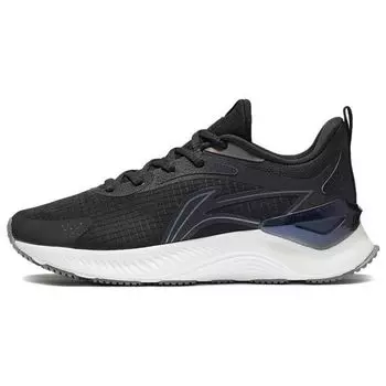 Кроссовки Li Ning Running Series Rebound Shock Absorbing Non-Slip Wear-Stick с низким верхом для женщин, черные, белые ARHS010-5 36
