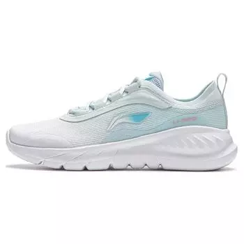 Кроссовки Li Ning Soft Rebound Shock Absorbing Durable Breathable Low Top для женщин, белые, синие, ARSU030-3 36