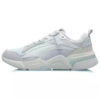 Кроссовки Li Ning Soft Shock Absorbing Breathable Wear Resistance Non Slip Low Top Women sneakers Light-Purple Blue AGCR324-1 35