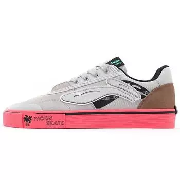 Кроссовки Li Ning Steven Harrington X, удобные, мягкие, эластичные, нескользящие, амортизирующие, износостойкие, с низким верхом, для скейтбординга, женские, белые, розовые, AECS072-4 36