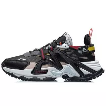 Кроссовки Li Ning Super Extreme Shock Absorbing Non-Slip Low-Touch для бега Мужские кроссовки Черный Зеленый AGLQ111-5 40
