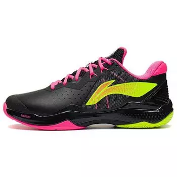 Кроссовки Li Ning Thunder из искусственной кожи, амортизирующие, дышащие, износостойкие, нескользящие, с низким верхом для бадминтона AYAS018-4