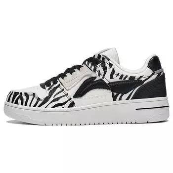 Кроссовки Li Ning Tian Ji Graffiti Casual Universal с толстой подошвой, нескользящие, износостойкие, дышащие, увеличивающие рост, низкие, для скейтбординга AGCT376-6 36