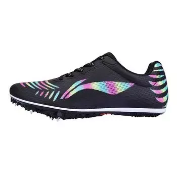 Кроссовки Li Ning Track Sprint Spikes, нескользящие, дышащие, легкие, с низким верхом, унисекс, черные LJJO114-1 36