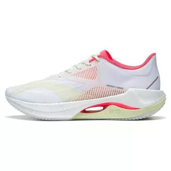 Кроссовки Li Ning Ultra Light 20 Casual Fabric Synthetic Leather Non-Slip Wear Resistance Breathable Low-Top для бега для женщин White Blue Red ARBT002-7 36