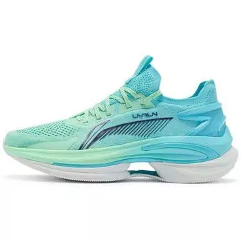 Кроссовки Li Ning Wu Shi 5S 1.0 из ткани с амортизацией, нескользящие, износостойкие, с низким верхом, мужские кроссовки светло-синего цвета ARHR071-10 39