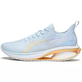 Кроссовки Li Ning Wushi 5S 3.0 с нескользящей износостойкой дышащей подошвой для бега, мужские кроссовки синего и оранжевого цветов ARST001-3 46