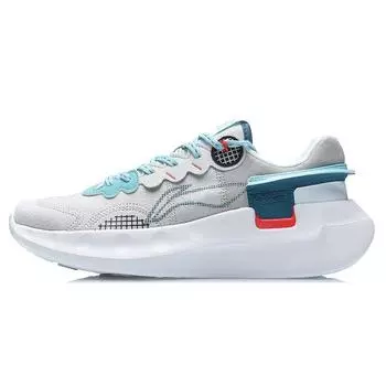 Кроссовки Li Ning Xie Yao с нескользящей подошвой, амортизирующие, прочные, унисекс, серо-синие ARHR043-3 43