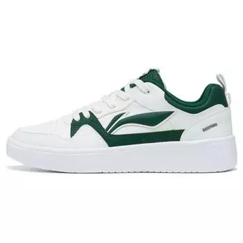 Кроссовки Li Ning Xing Chu 2.0 с нескользящей износостойкой подошвой для скейтбординга, мужские, белые, зеленые, AGCT337-1 39