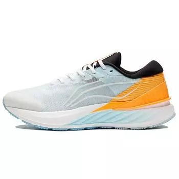 Кроссовки Li Ning Yue Ying 2.0 с амортизацией, нескользящие, износостойкие, с низким верхом, мужские кроссовки белого, синего, оранжевого цвета ARHS015-1 43