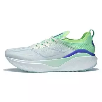 Кроссовки Li Ning Yue Ying 3.0 Pro Fabric Professional Protection Shock Absorbing Non-Slip Low-Top для бега унисекс, белые, синие ARHT017-2 41