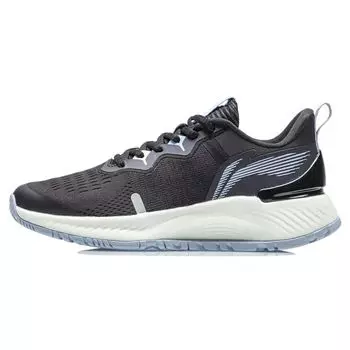 Кроссовки Li Ning Yue Ying Essential светоотражающие, дышащие, амортизирующие, нескользящие, прочные, с низким верхом, женские, черные, белые, синие ARHR108-3 35