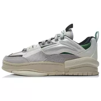 Кроссовки Li Ning Zen из искусственной кожи и замши с низким верхом для скейтбординга, мужские кроссовки Micro-Crystal-Gray AGCR271-3 44