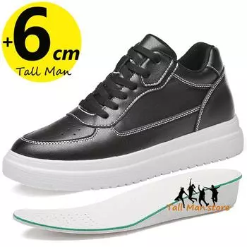 Кроссовки Lift Летние мужские туфли для увеличения роста стелька 6 см повседневная спортивная обувь для мужчин большие размеры 36-44 36