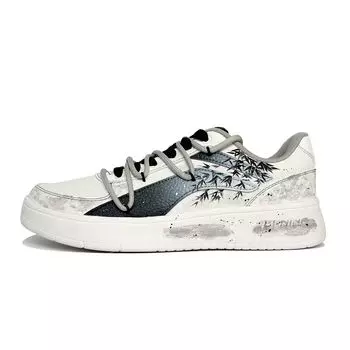 Кроссовки LiNing Custom, удобные, универсальные, нескользящие, легкие, низкие, для скейтбординга, унисекс, кроссовки черного и белого цвета AGCT629-1 39