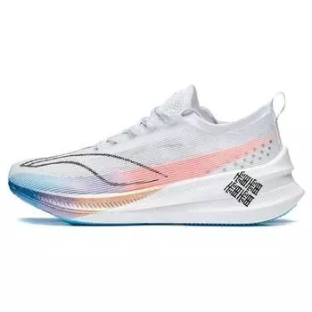 Кроссовки LiNing Feidian 3.0 Elite Versatile Durable Breathable Low-Top Running Shoes Unisex Sneakers White Pink Blue ARMT035-2 39