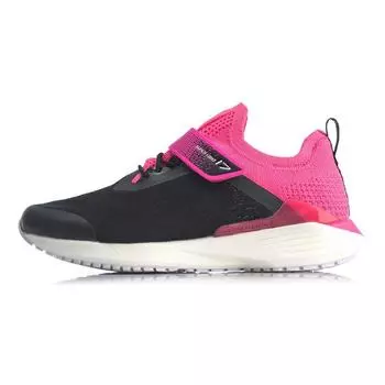 Кроссовки LiNing Ultra Light 17 Rebound, легкие, дышащие, с низким верхом, детские кроссовки, розовые, черные YKFQ022-2 32