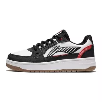 Кроссовки LiNing Youth Casual Durable Breathable Lightweight для скейтбординга, детские, черные, белые, YKCS096-1 36