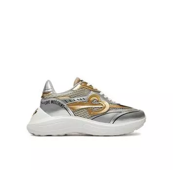 Кроссовки LOVE MOSCHINO JA15406G0LIQC90A серебристый 35