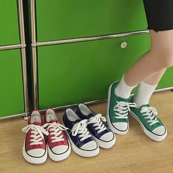 Кроссовки Mango Canvas для женщин 2025: Новые летние кроссовки с широким кроем, квадратным носком, толстой подошвой, универсальный дизайн для студентов сезона весна-осень 38