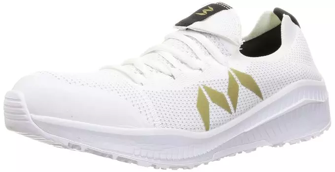 Кроссовки Margo Safety, рабочая обувь Marugo Ventilation, высокопрочный стальной носок, класс JSAA A, Mandom Knit SOC 201, унисекс, для взрослых, белые, 26,0 см, 3E