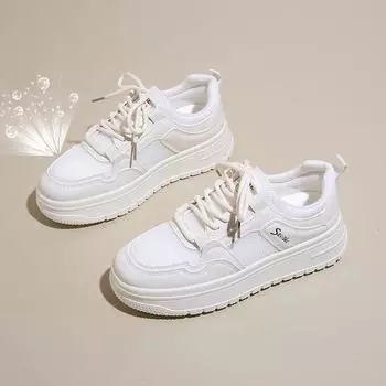 Кроссовки Mesh Surface, женские летние тонкие белые туфли, сетчатые дышащие, одинарные, полые, универсальные, чисто белые, повседневные, спортивные, для скейтбординга 35