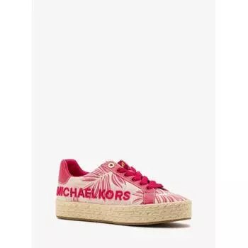 Кроссовки MICHAEL KORS POPP Palm Jacquard Espadrille 49S4POFP1Y2613 Electro Pink Multi