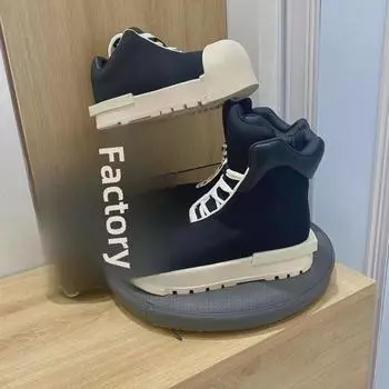 Кроссовки MiQ High-Top Big-Head 2024, увеличивающие рост: Уродливые милые туфли с круглым носком для мужчин и женщин – универсальные и стильные Size 40