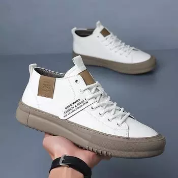 Кроссовки, модные мужские кожаные мужские туфли на плоской подошве, увеличивающие рост туфли на шнуровке, мужские кроссовки высокого качества, роскошные мужские кроссовки 2024 38